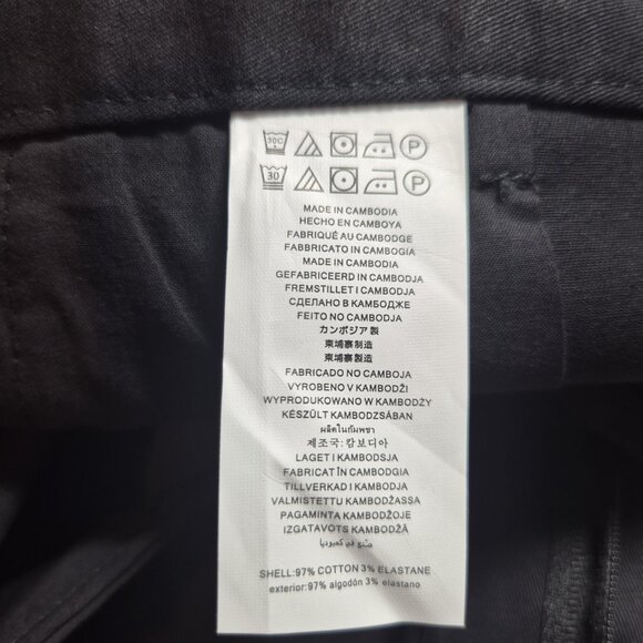 Michael Kors Women's Shorts Size 16 Black  Chino (55) - Picture 6 of 8